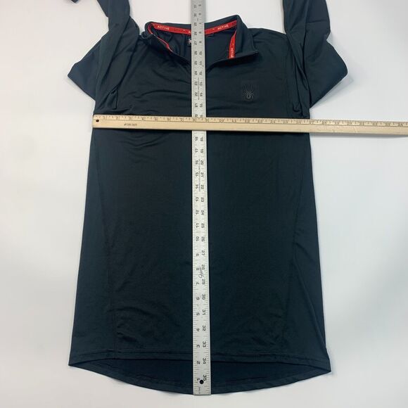 Spyder Active Sweatshirt Mens S Small Black Athletic Quarter Zip ProW=B Pullover - Picture 6 of 9